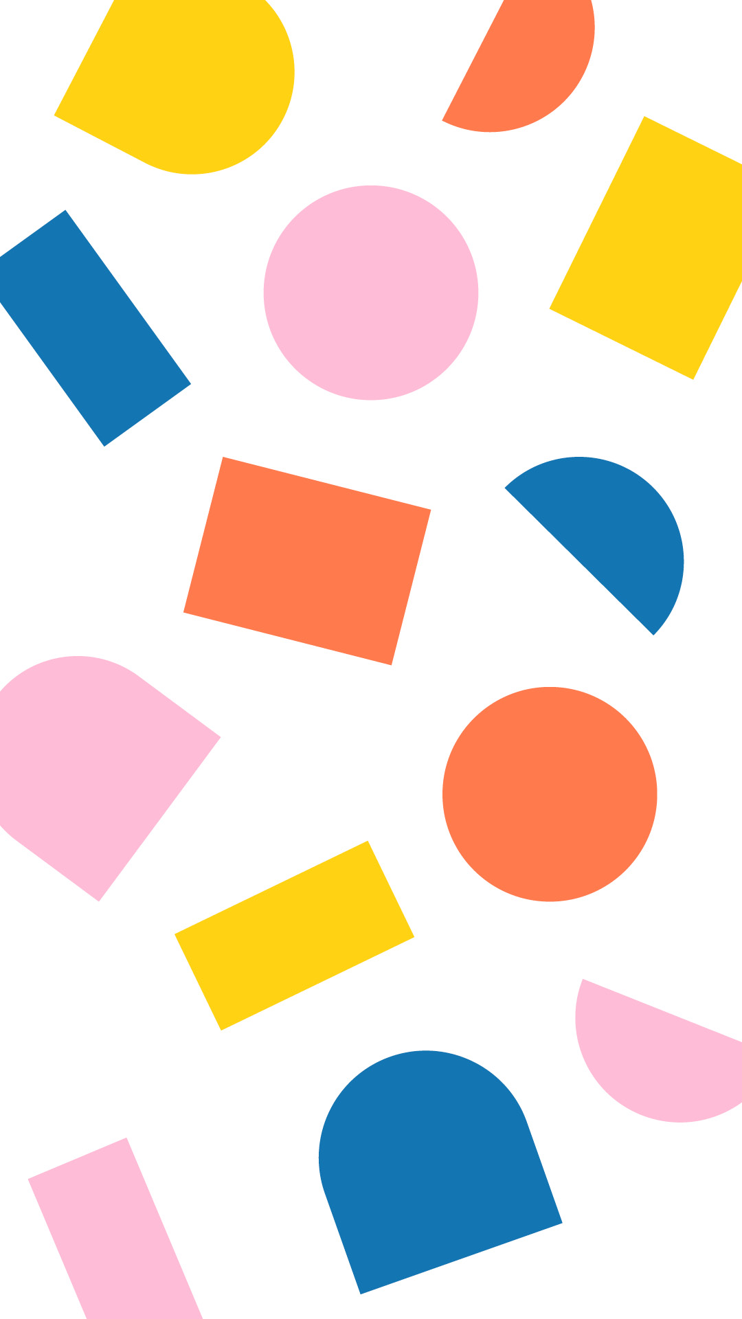 A illustration of colourful shapes